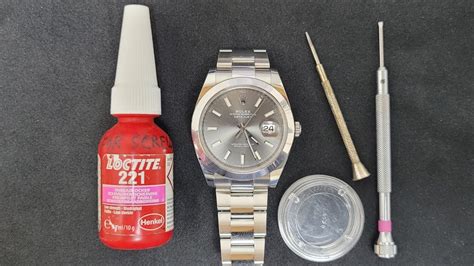 loctite rolex bracelet|rolex watch glue.